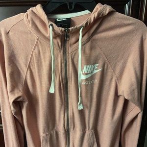 Nike Women’s light pink hoodie Size S